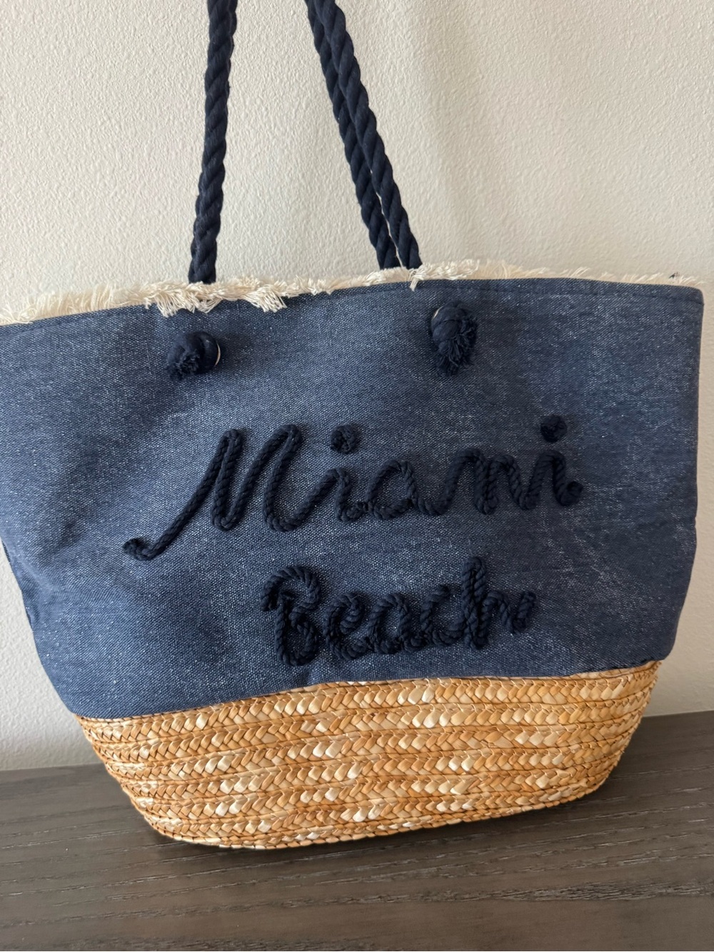 Miami beach tote bag
